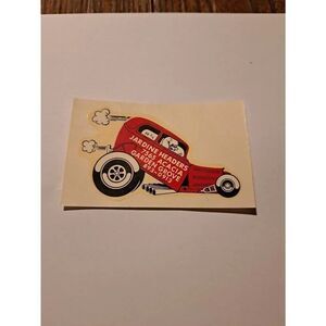 Vintage Original 60s Jardin Headers Water Slide Decal Race Hot Rat Rod #3